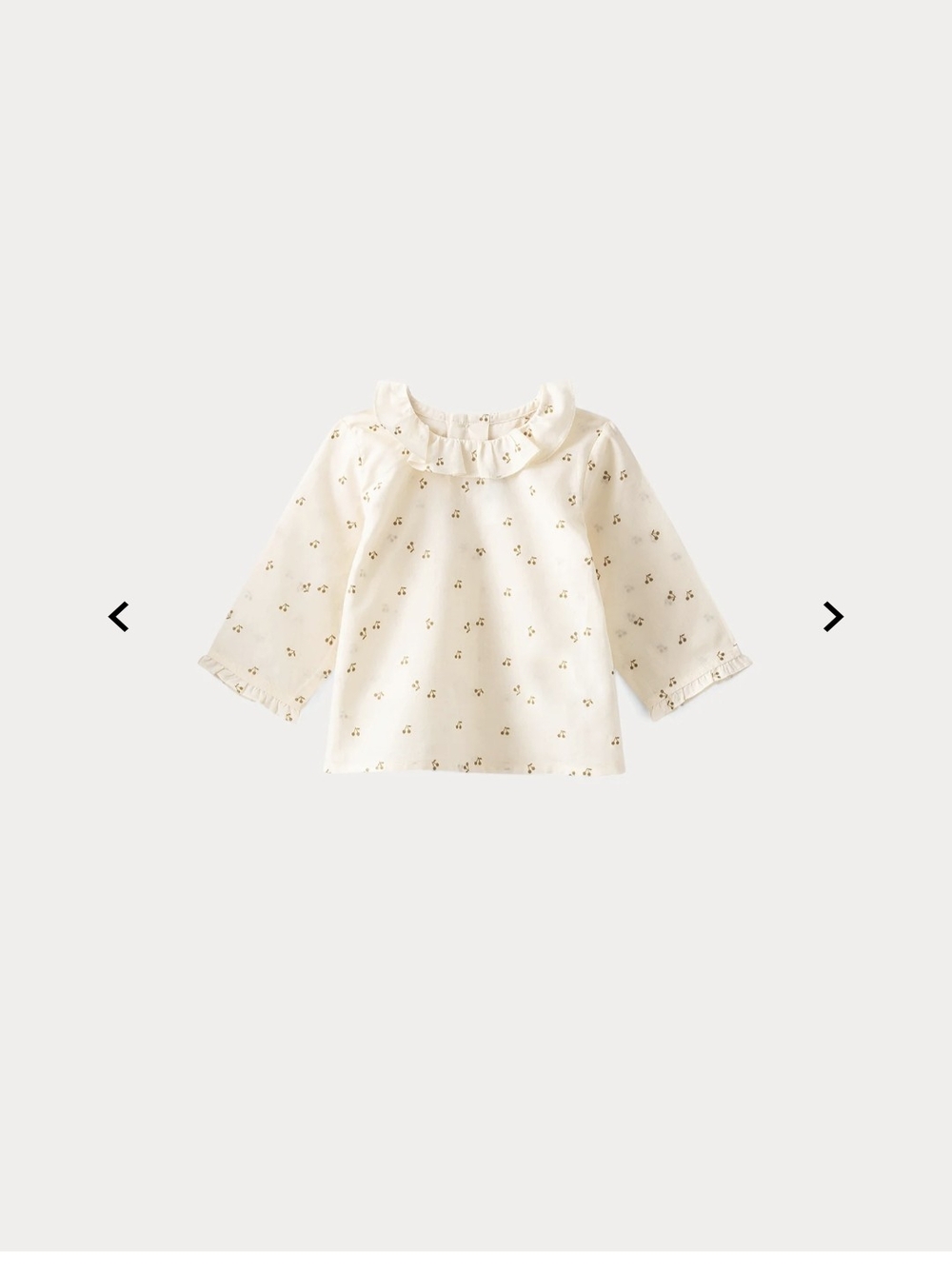 Bonpoint Baby Printed Voile Blouse gold